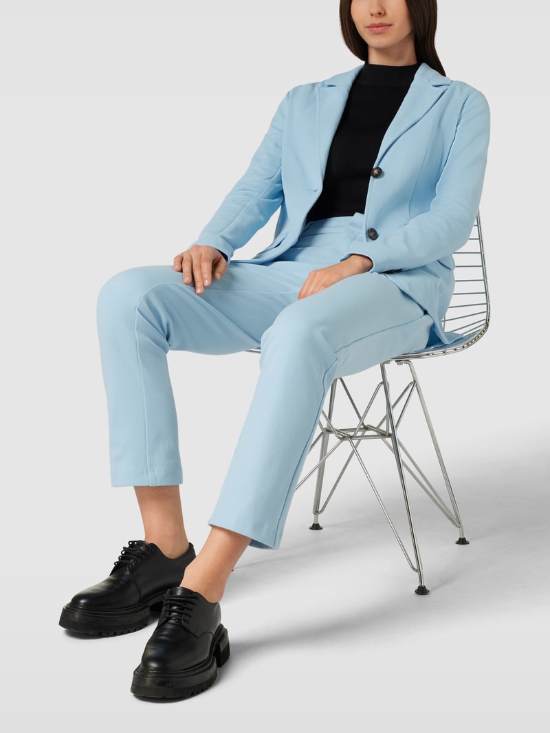 Blazer mit Reverskragen Modell 'PIQUE' in hellblau