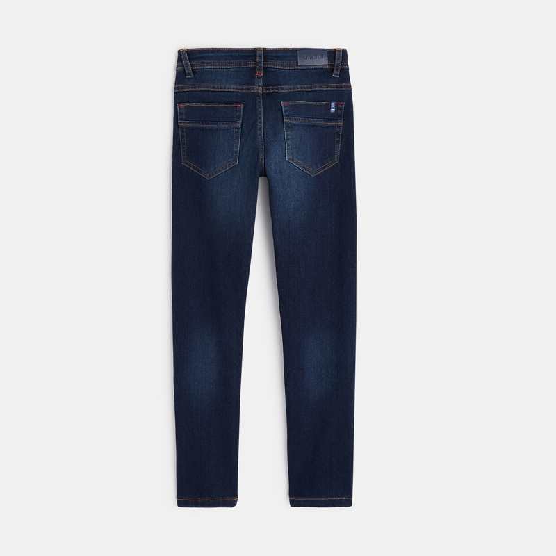 Jean slim 5 poches bleu garçon