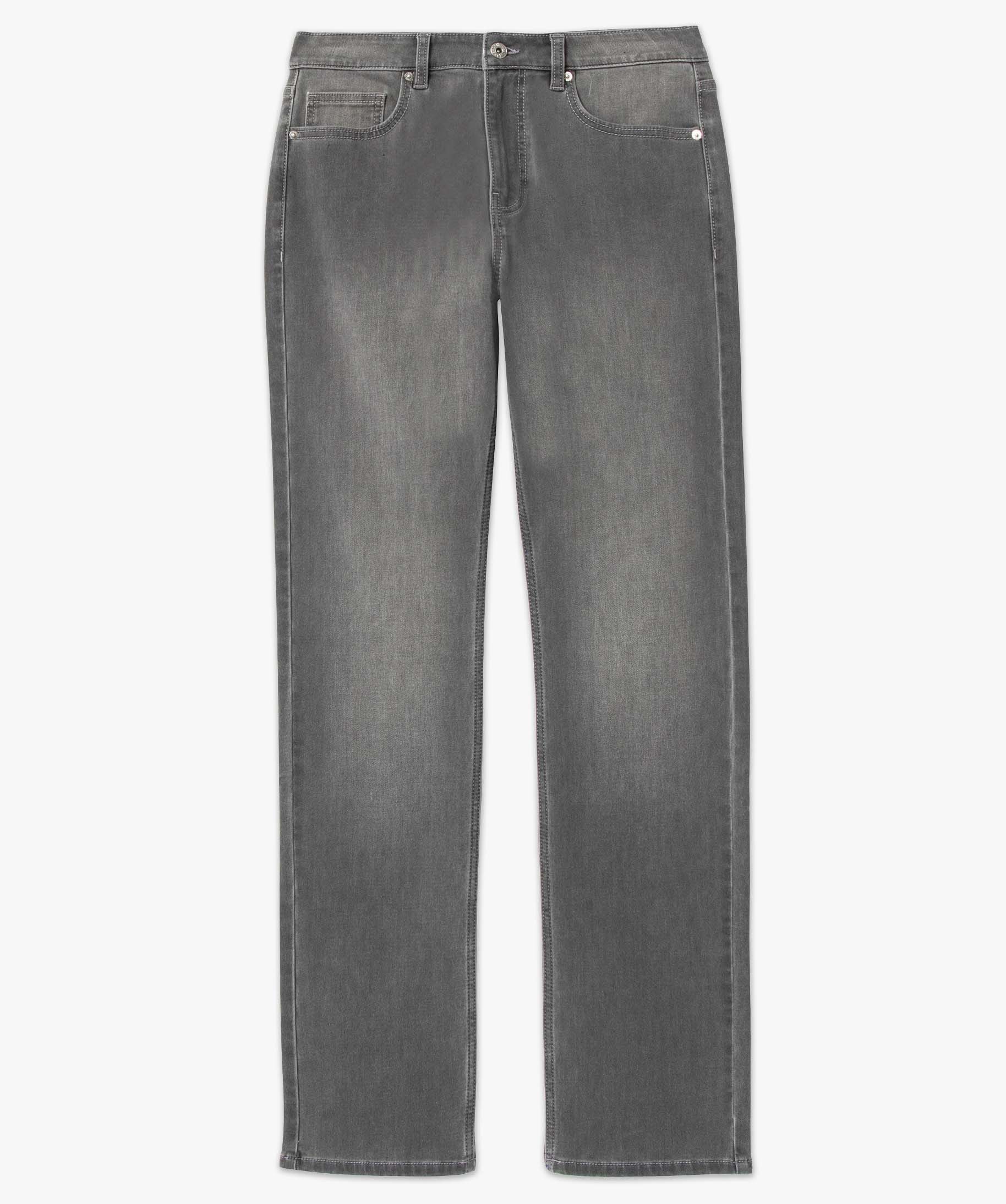 Jean homme coupe Straight délavé gris clair | GEMO