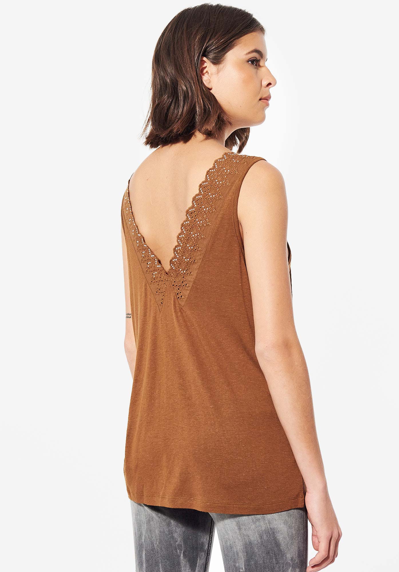 FROZ   Débardeur marron Femme
