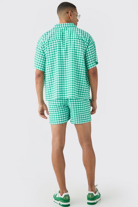 Gingham Hemd & Badehose