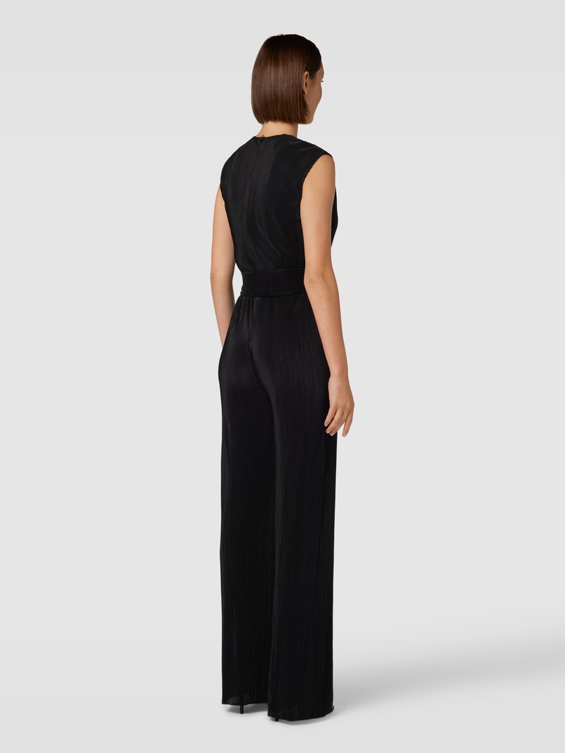 Jumpsuit mit Bindegürtel in black