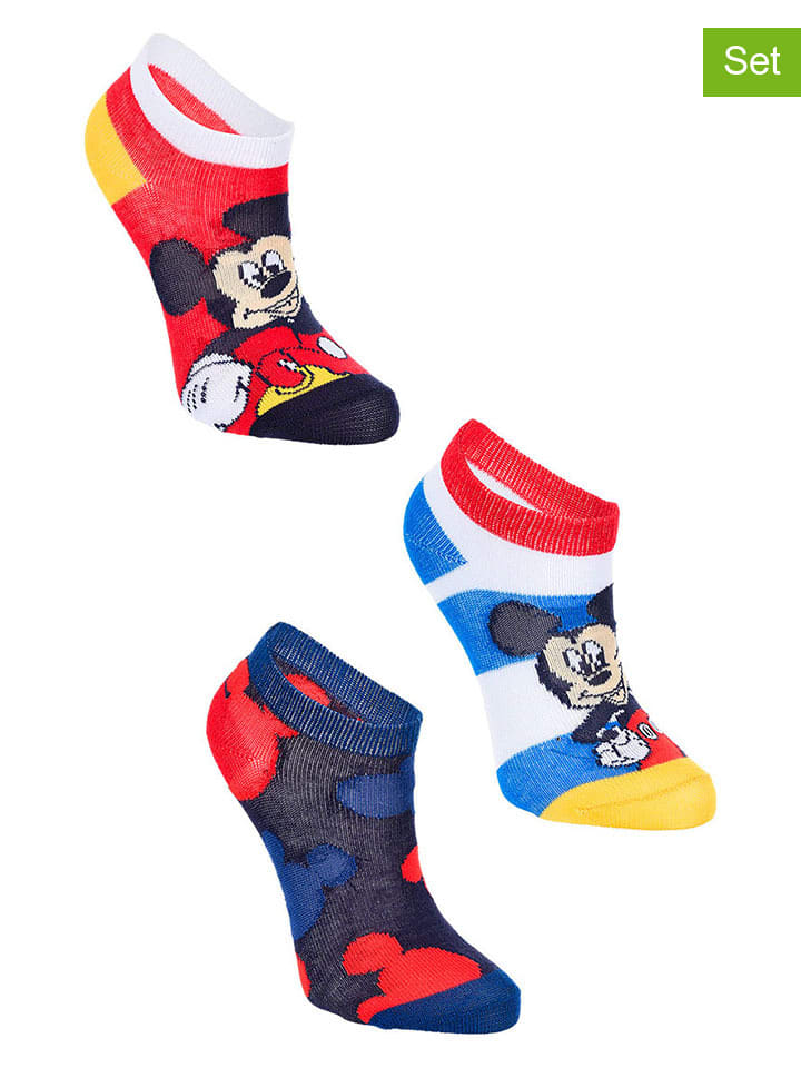 Disney Mickey Mouse 3er-Set: Socken 