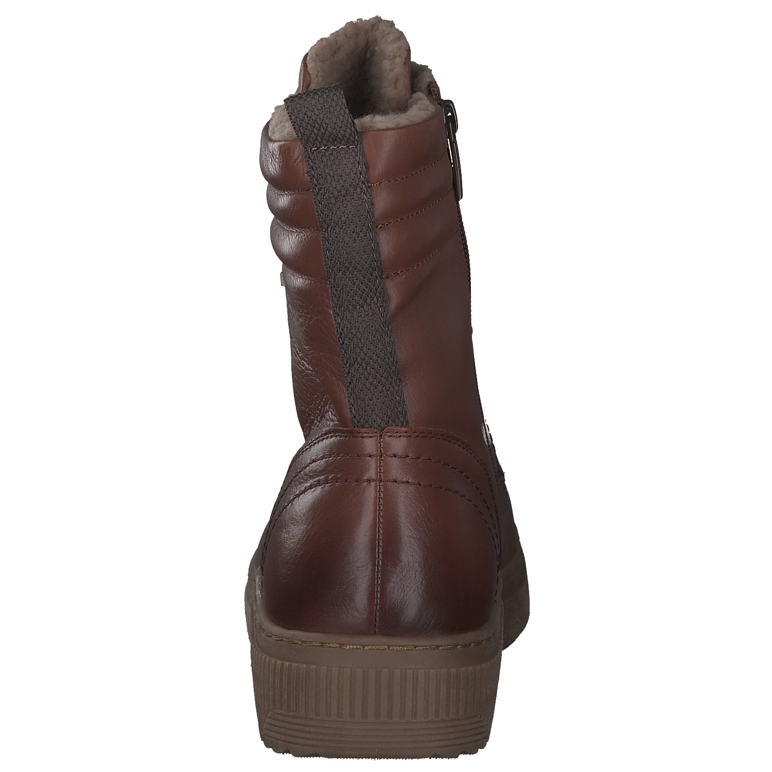 Jana Shoes 86220, Schnürstiefel, Damen, Braun