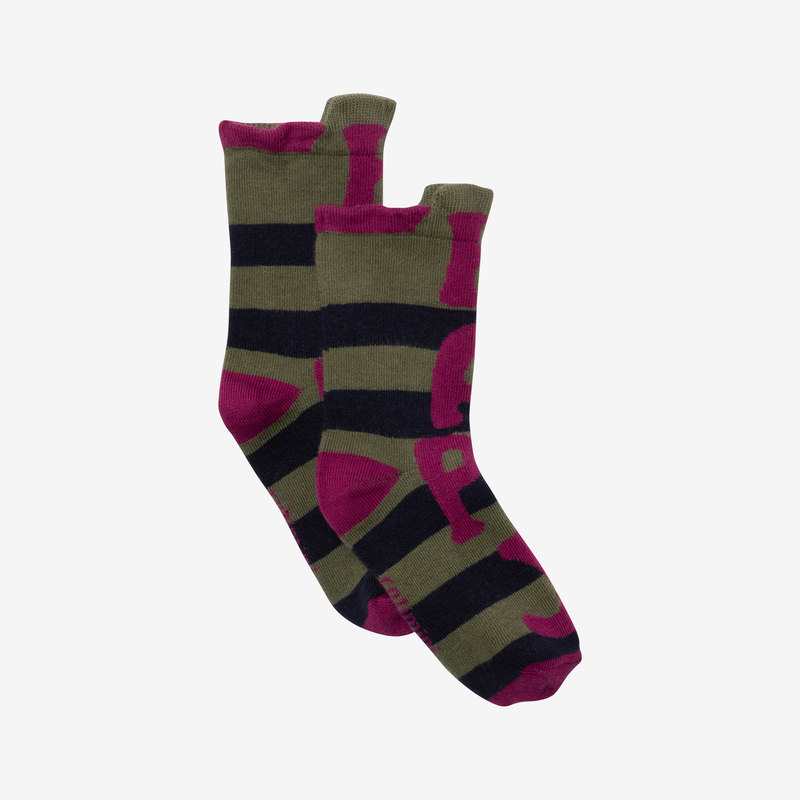 Chaussettes bébé garçon rayé message bleues Catimini