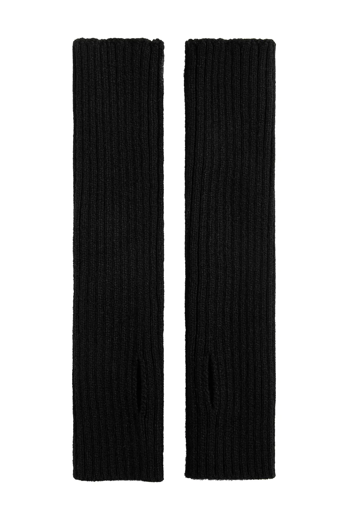 Mavi  Lange schwarze Handschuhe mit geschnittenen Fingern 1911541-900