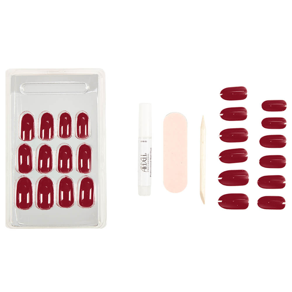 Ardell Nail Addict Sip Of Wine Faux-ongles prêt à poser Ardell avec accessoires