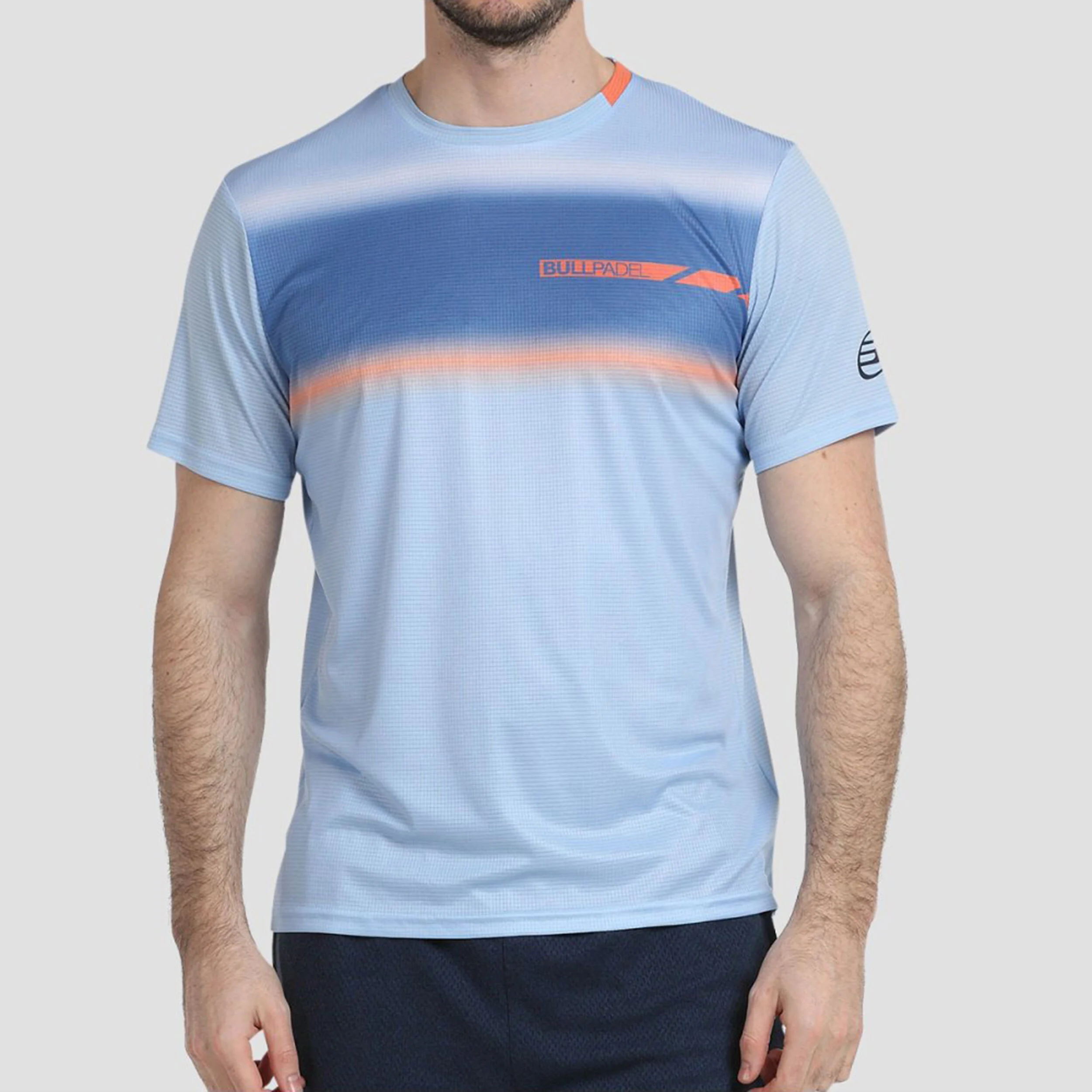 Lacar T-Shirt Herren - Hellblau, Orange