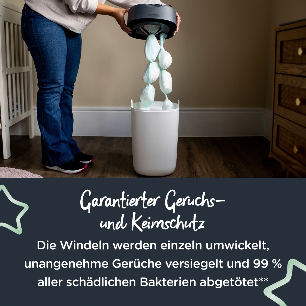 Nachfüllkassetten für Windeleimer Twist & Click und Sangenic Tec, 6 St