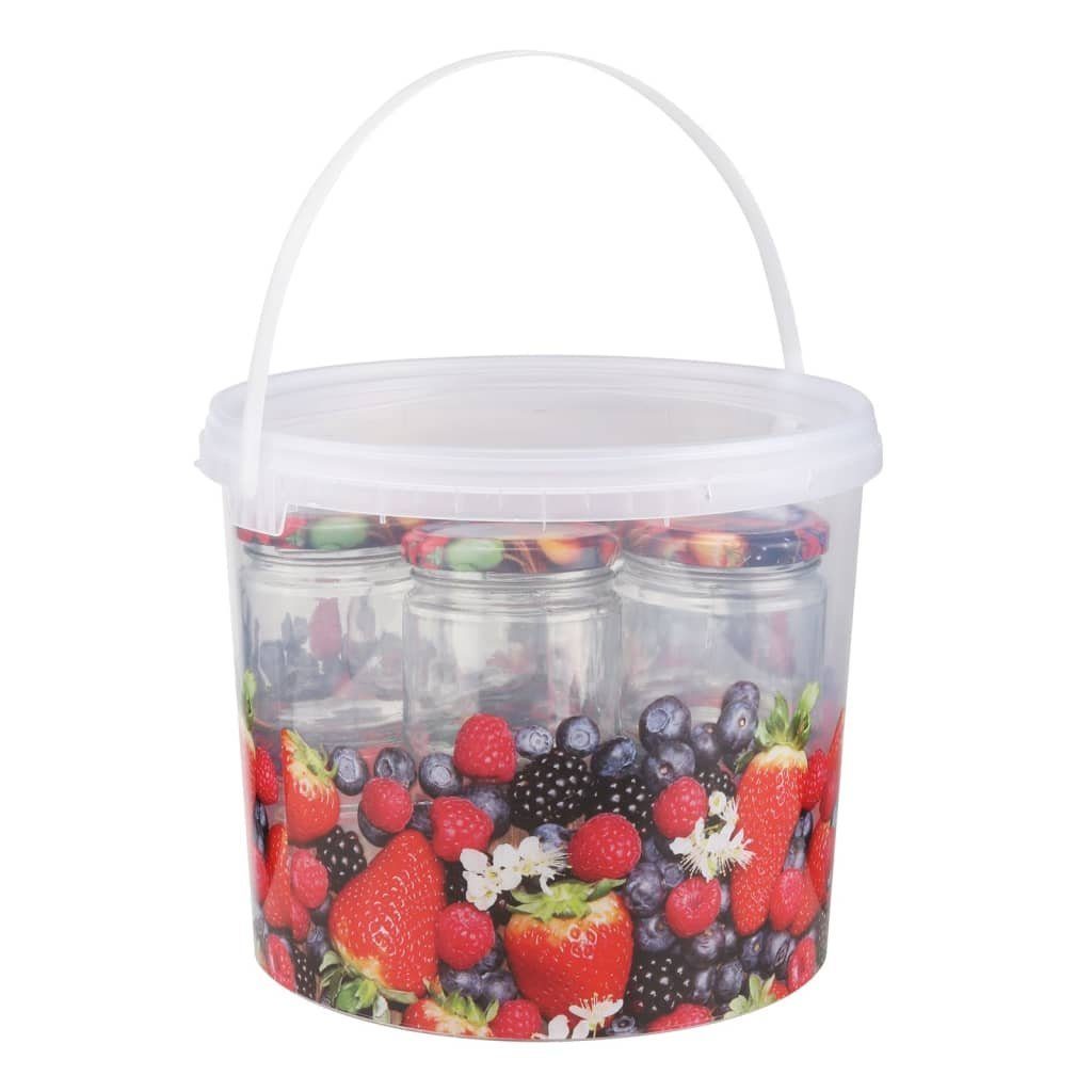 HI Mülleimer Eimer mit Einmachgläsern 210 ml