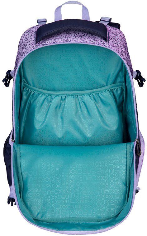 neoxx Schulrucksack Active, Glitterally perfect, aus recycelten PET-Flaschen