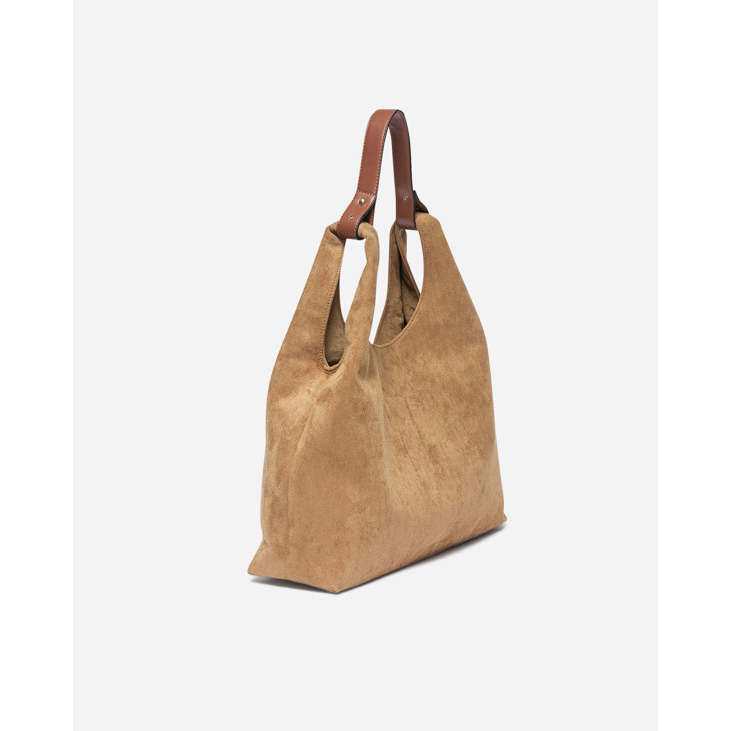 Sac à main TEXTO camel suédé
