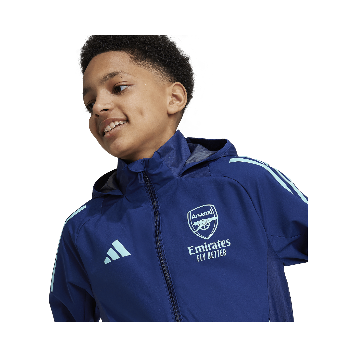 adidas FC Arsenal London Regenjacke Kids Schwarz