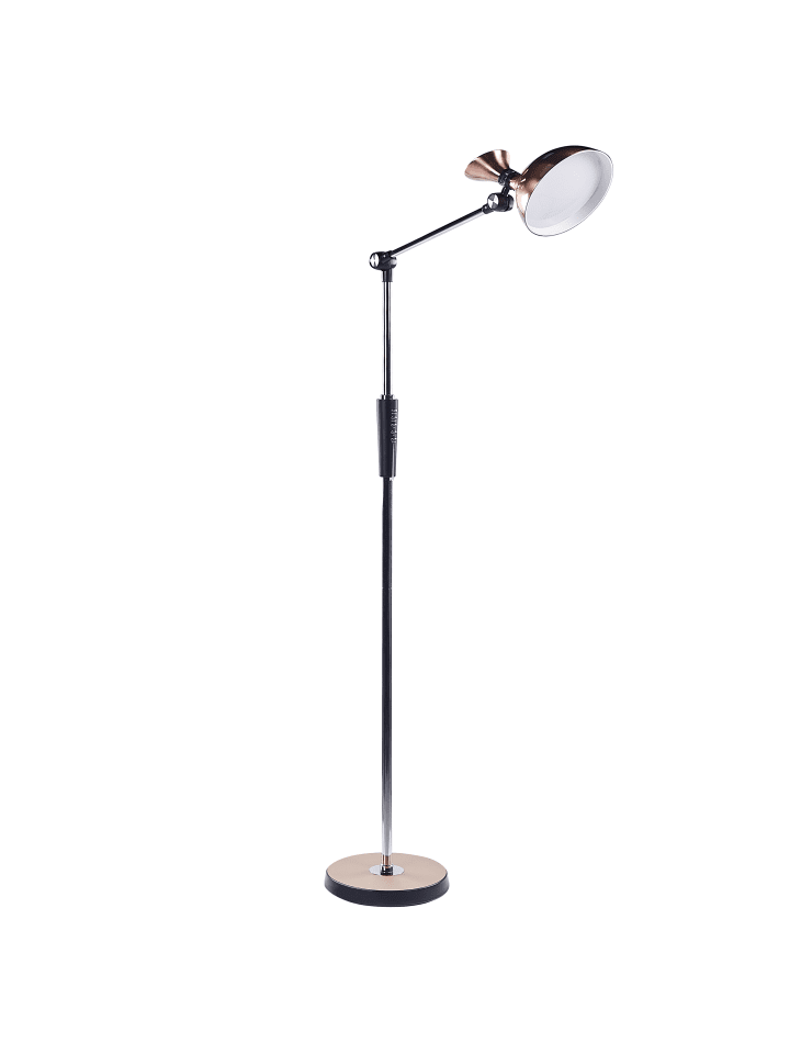 Beliani Stehleuchten ANDROMEDA in Kupfer/Schwarz/Silber - (W) 52 x (H) 169 x (L) 26 cm günstig kaufen onesize