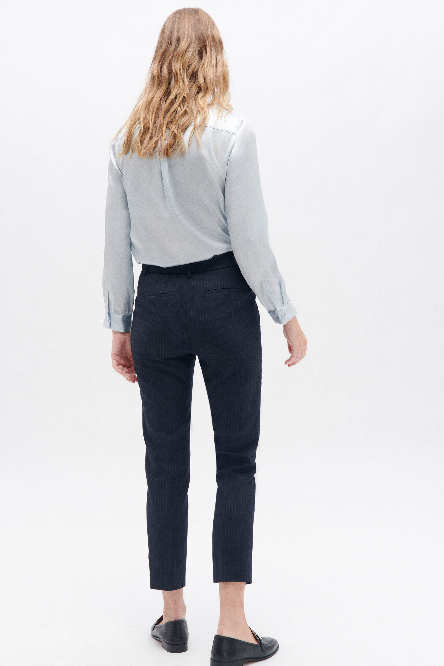 Pantalon psidiko4 bleu marine femme