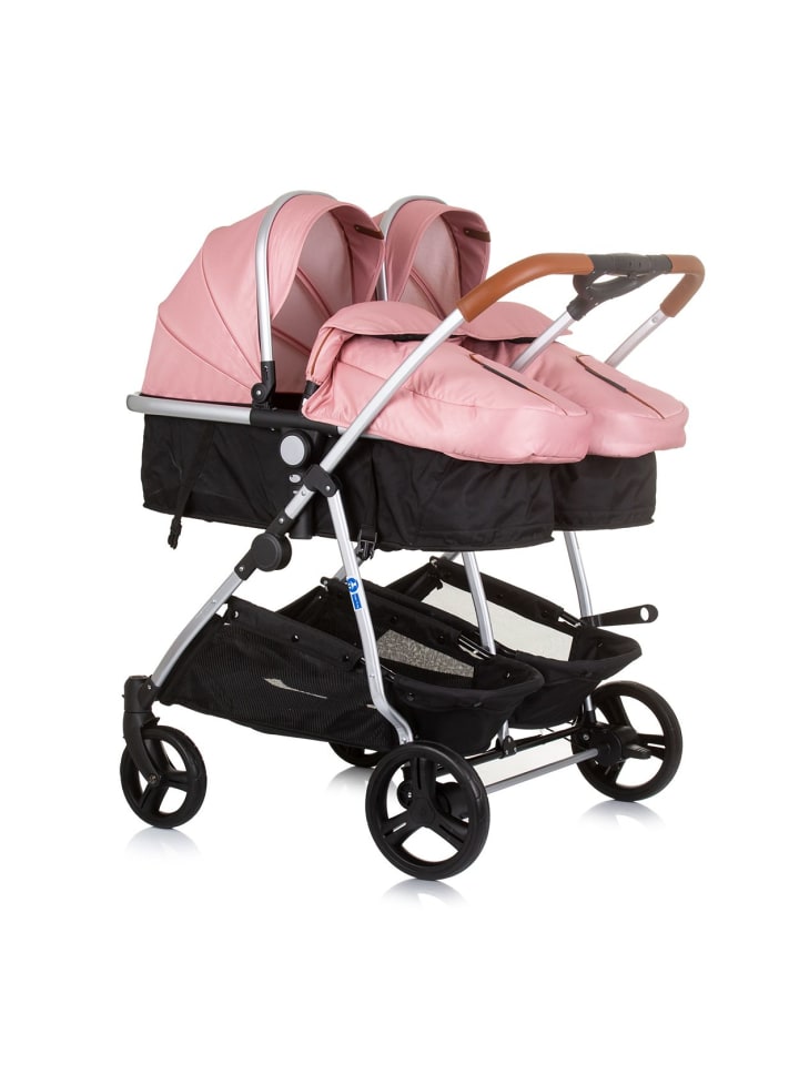 Chipolino Geschwisterkinderwagen Duo Smart in rosa günstig kaufen onesize