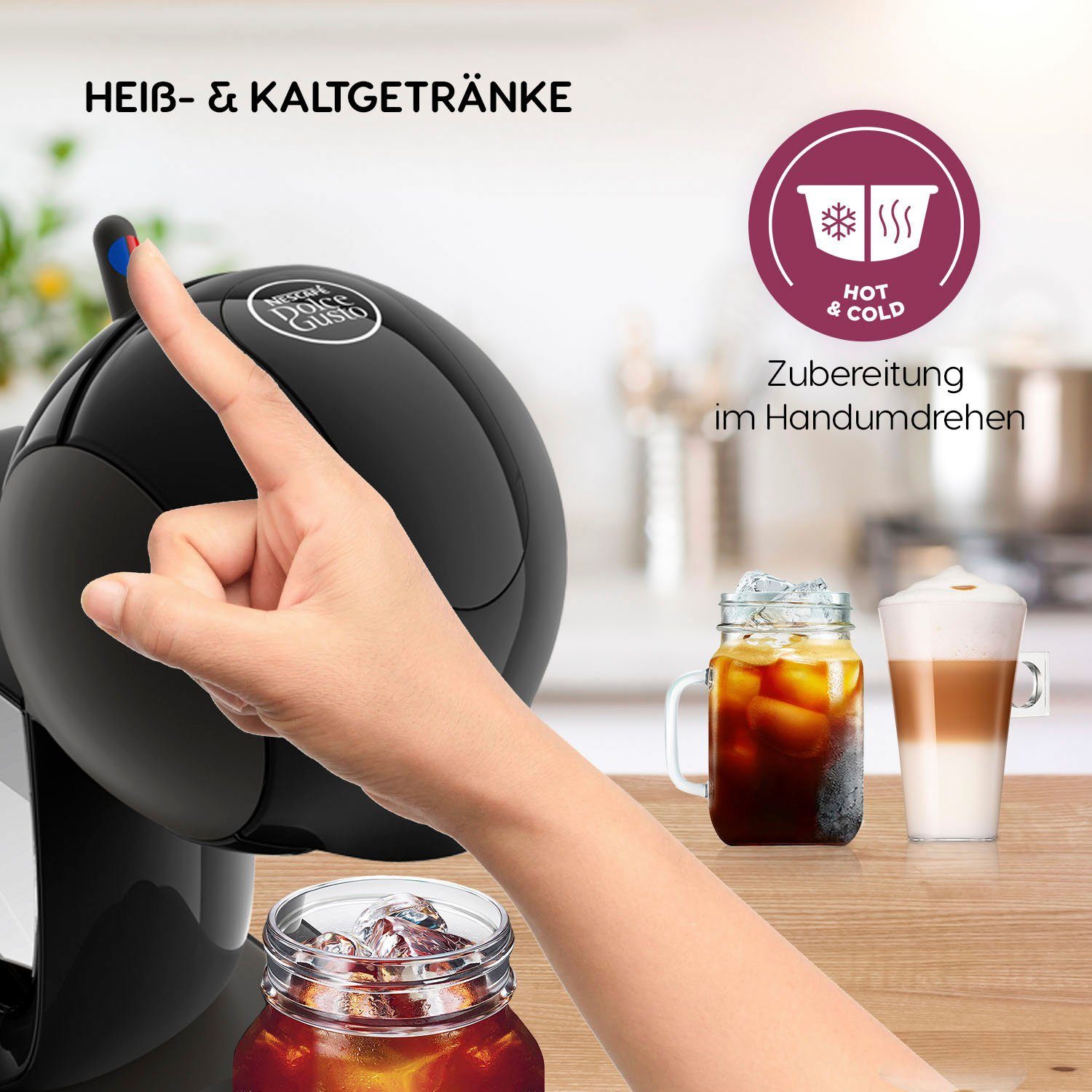 NESCAFÉ® Dolce Gusto® Kapselmaschine KP2708 Infinissima Touch Automatic, inkl. 3 Paketen Dolce Gusto Flat White im Wert von UVP 17,97€