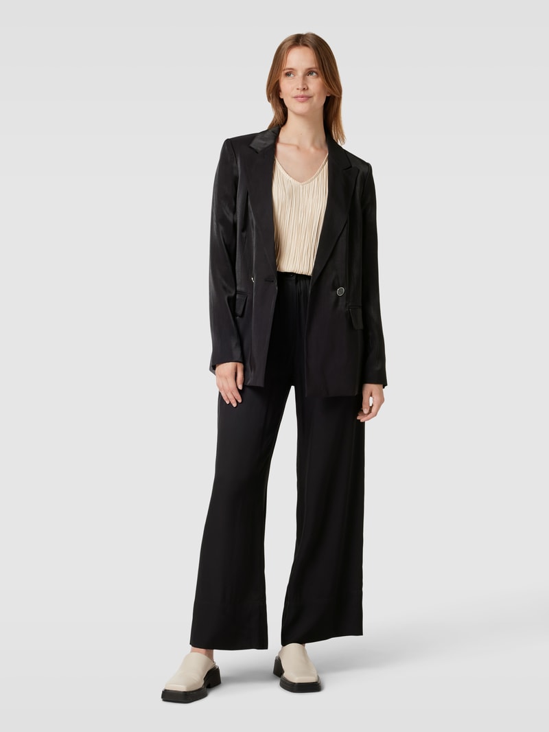 Blazer mit Reverskragen Modell 'ADRIANA' in schwarz