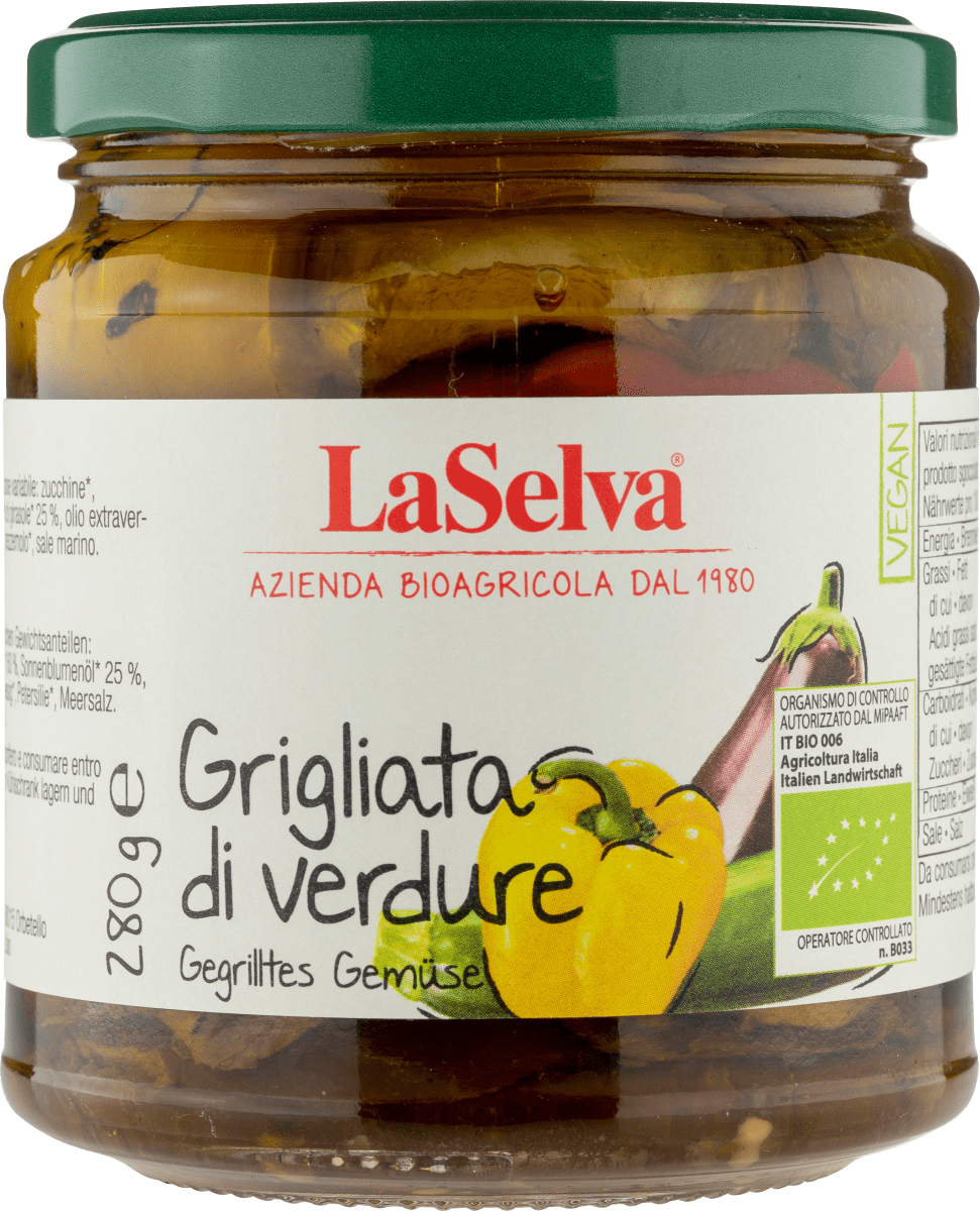 Gegrilltes Gemüse in Öl, 280 g