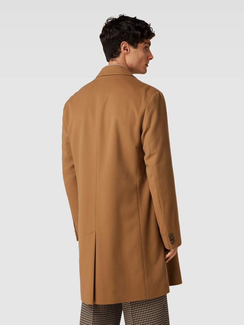 Mantel mit Knopfleiste Modell 'Hyde' in camel