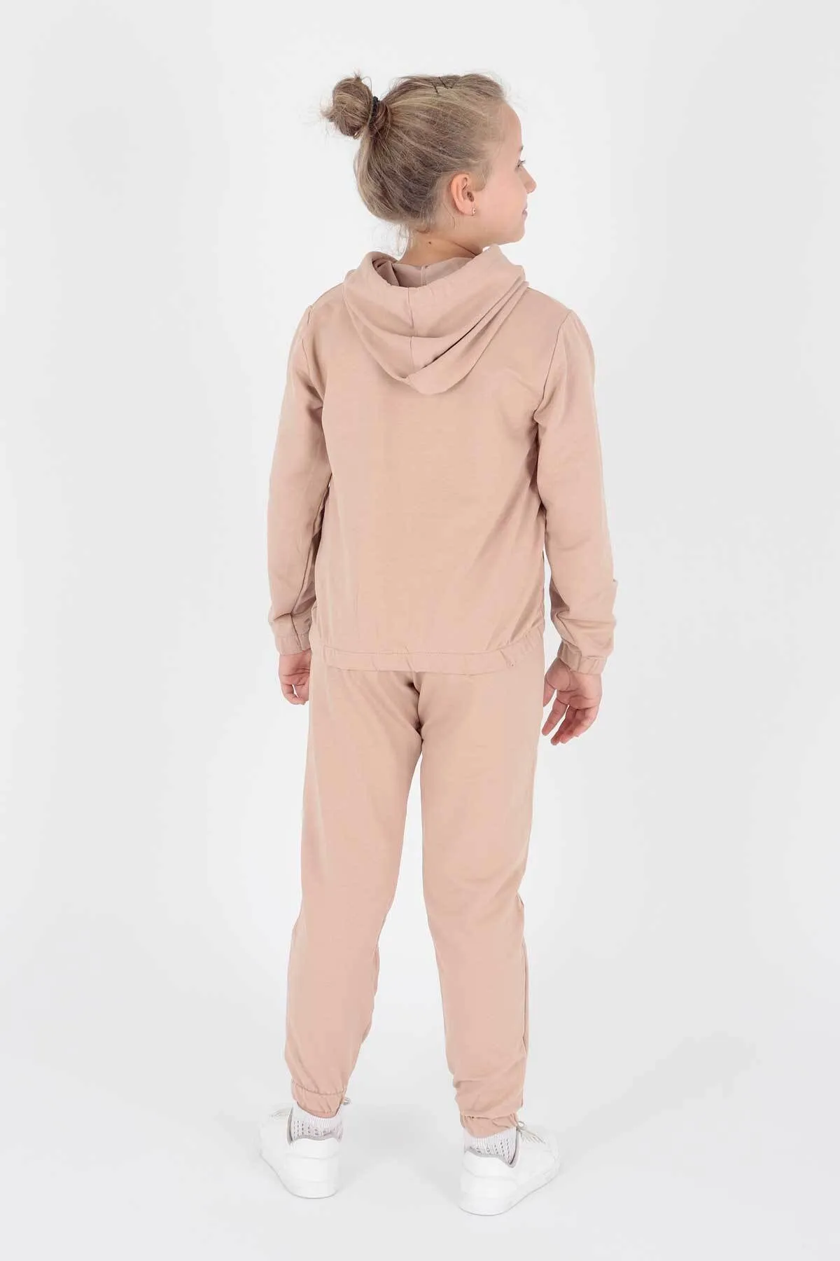 AHENGİM  Junges bedrucktes Trend-Trainingsanzug-Set für Mädchen Ak2233