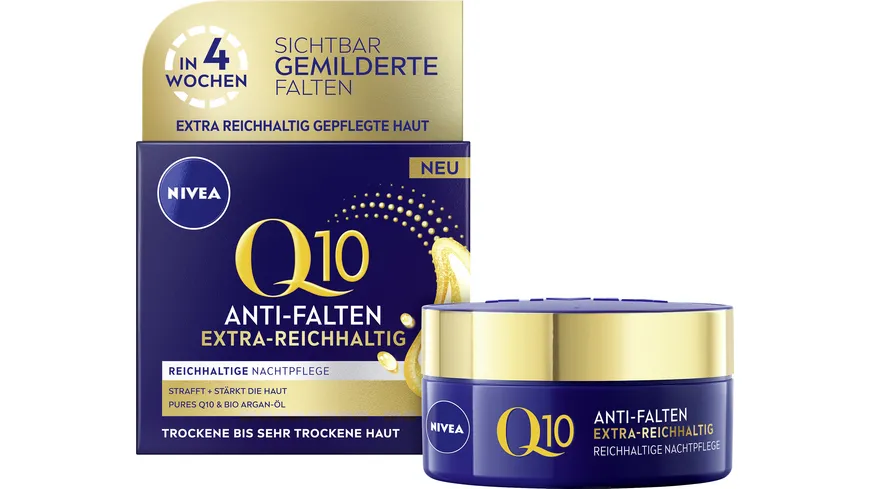 NIVEA Q10 Anti-Falten Extra-Reichhaltige Nachtpflege 50 ml