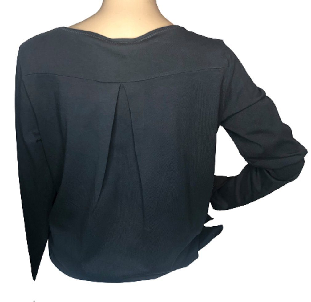 ESPRIT maternity Umstandsshirt N-22801 Bio Baumwolle dunkelgrau
