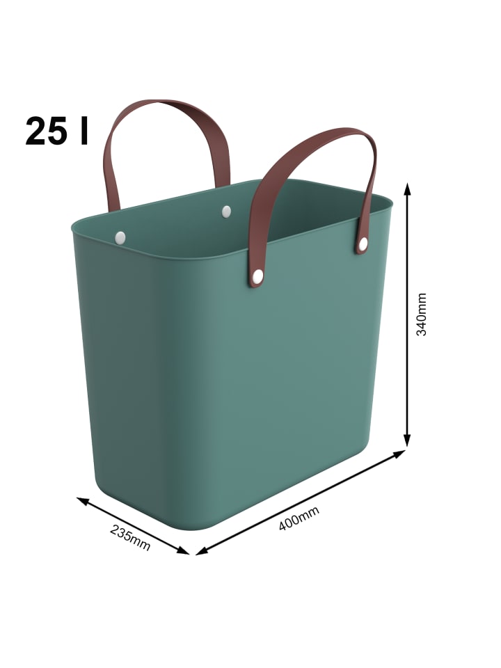 Rotho Albula 2er-Set Einkaufskörbe Taschen 25l in Mistelgrün günstig kaufen onesize