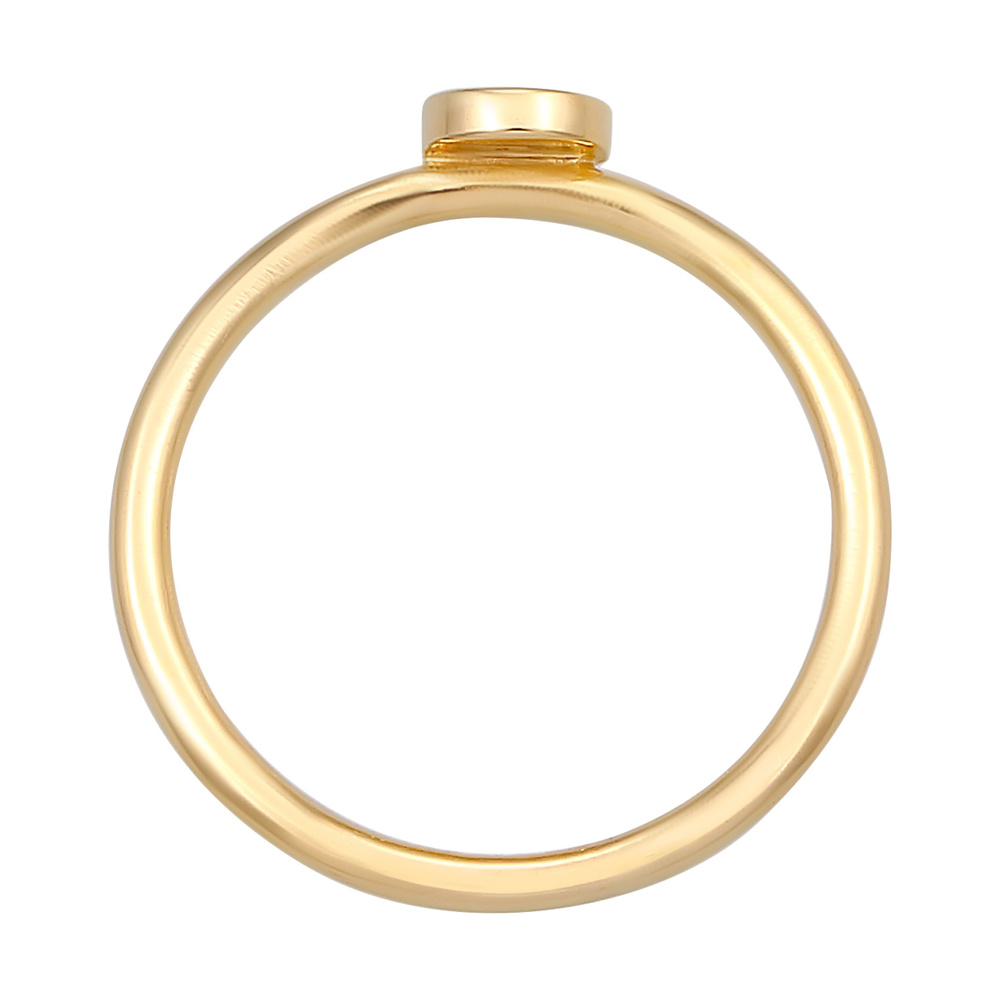 Elli Elli Bague Femmes Tendance Smile Emoji Pinky en argent Sterling 925 Bague