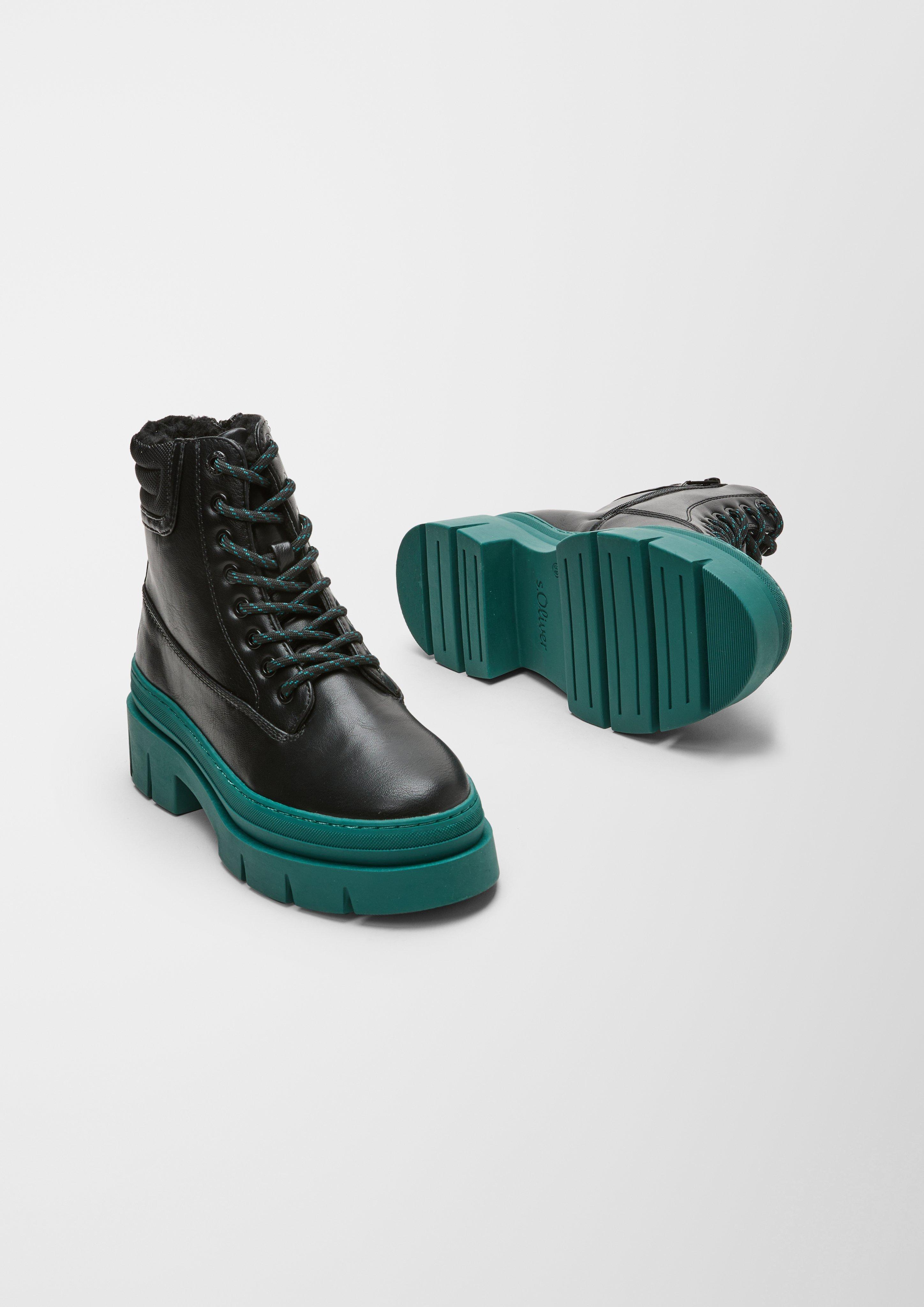 Stiefel mit Kontrast-Sohle  6007152-001