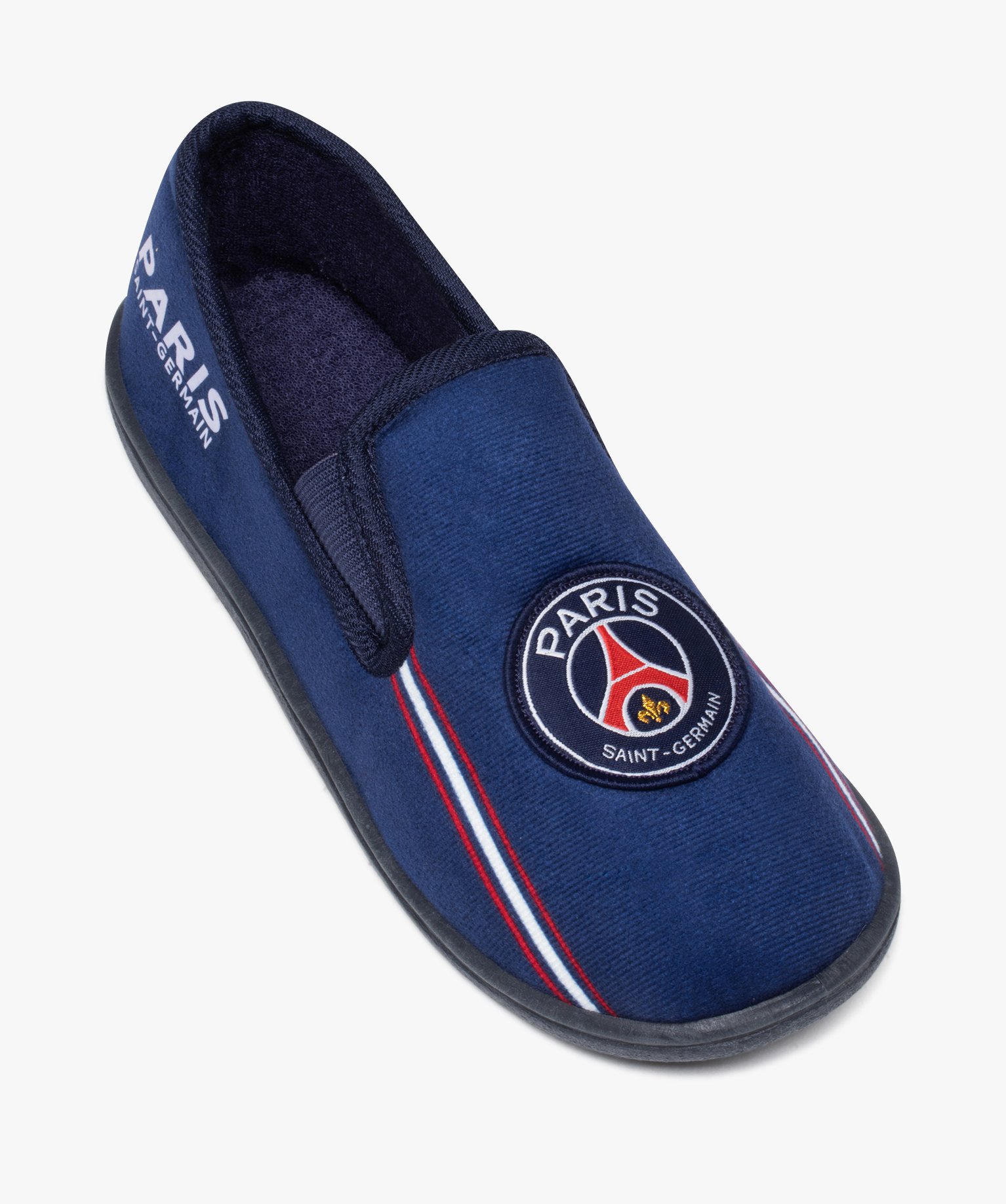 Chaussons Garçon imprimés foot à enfiler - Paris Saint-Ge... bleu | GEMO