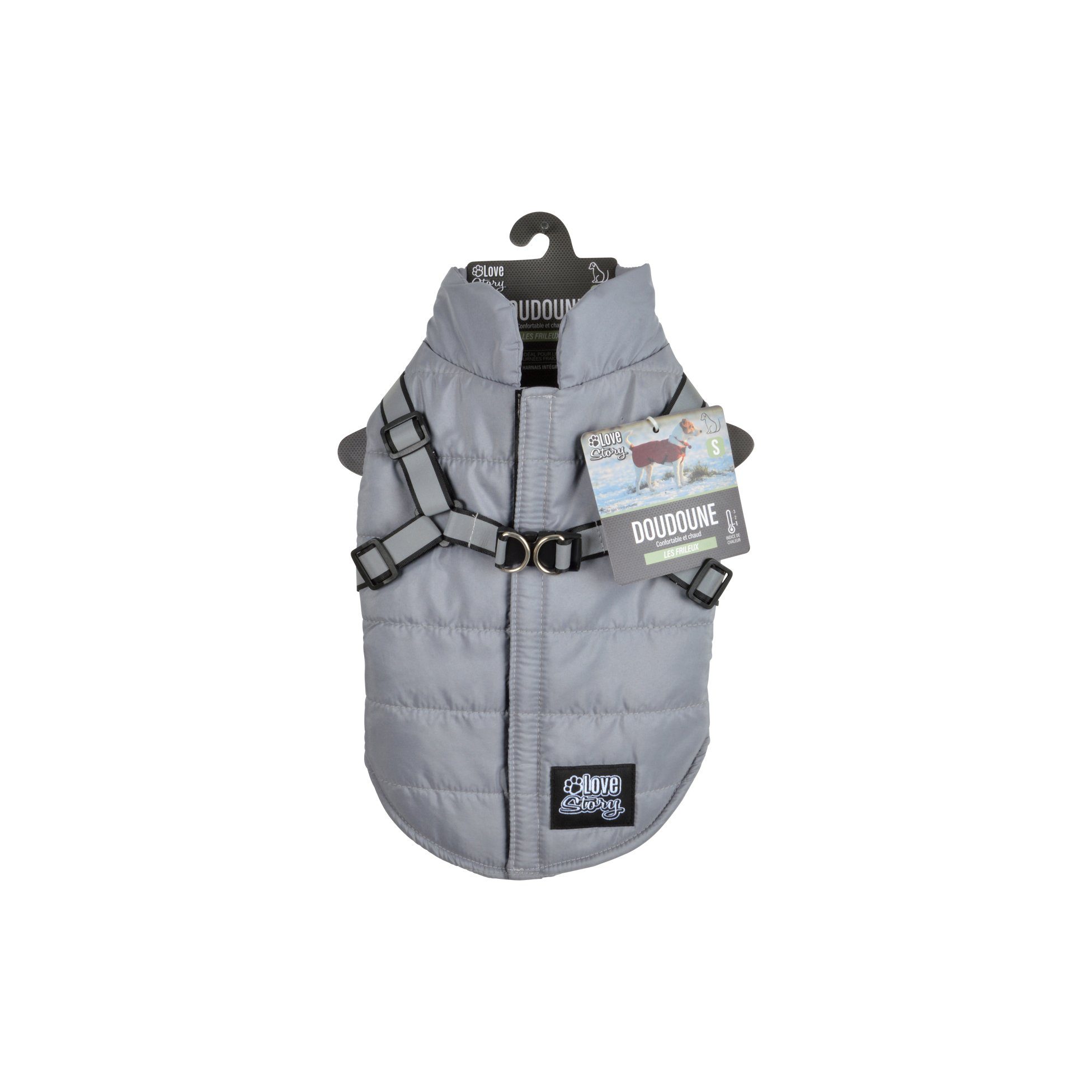 dynamic24 Hundejacke, mit reflektierendem Geschirr Winterjacke Hundemantel