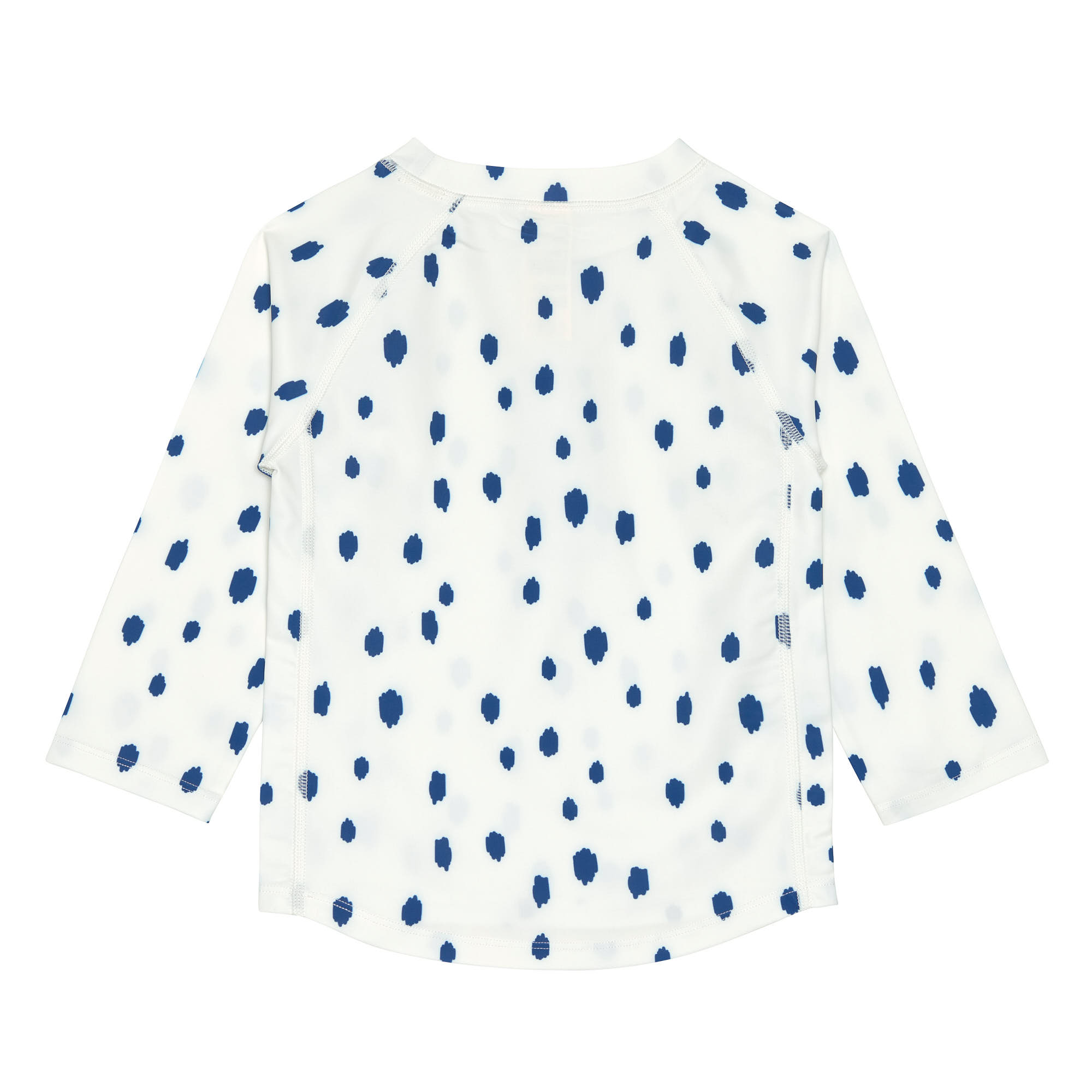 UV Shirt Kinder Langarm - Punkte, Blau Weiß