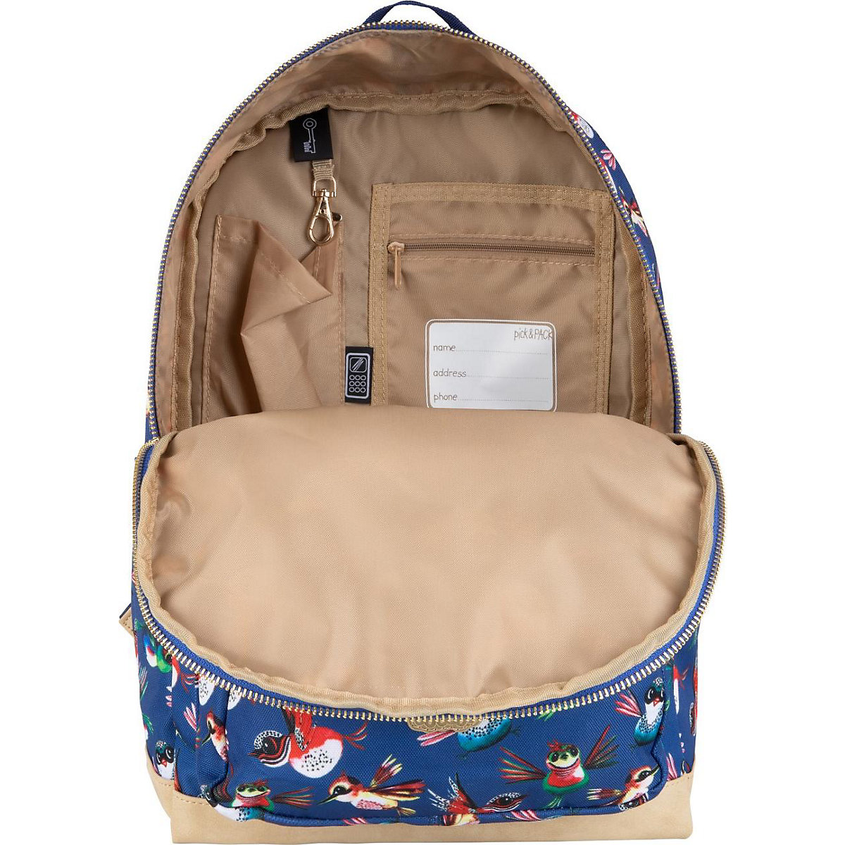 Freizeitrucksack M Birds navy