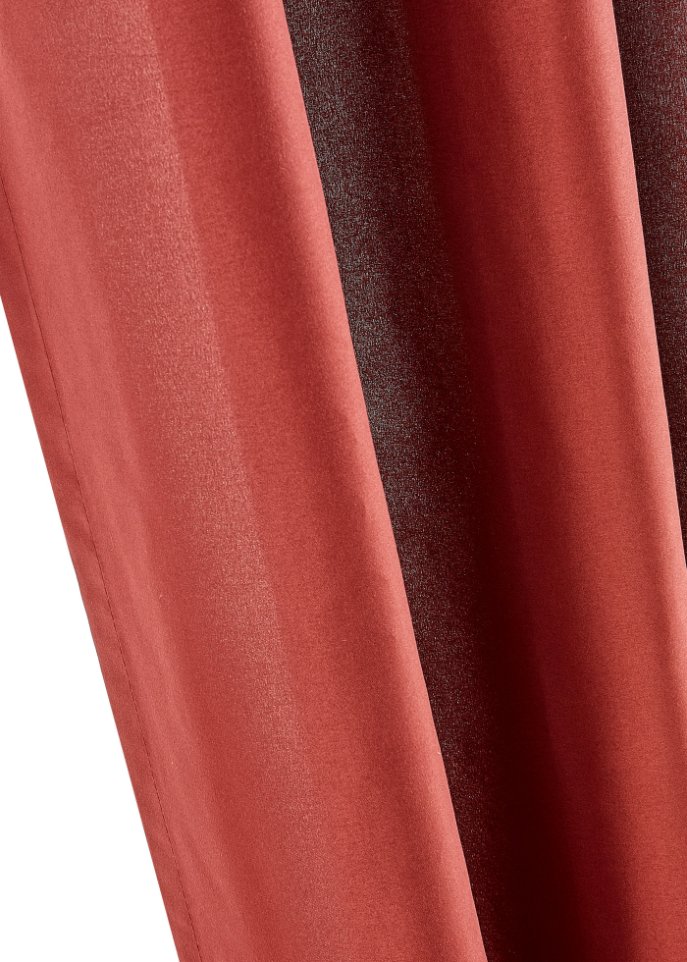 Microfaser Vorhang mit recyceltem Polyester (2er Pack)
