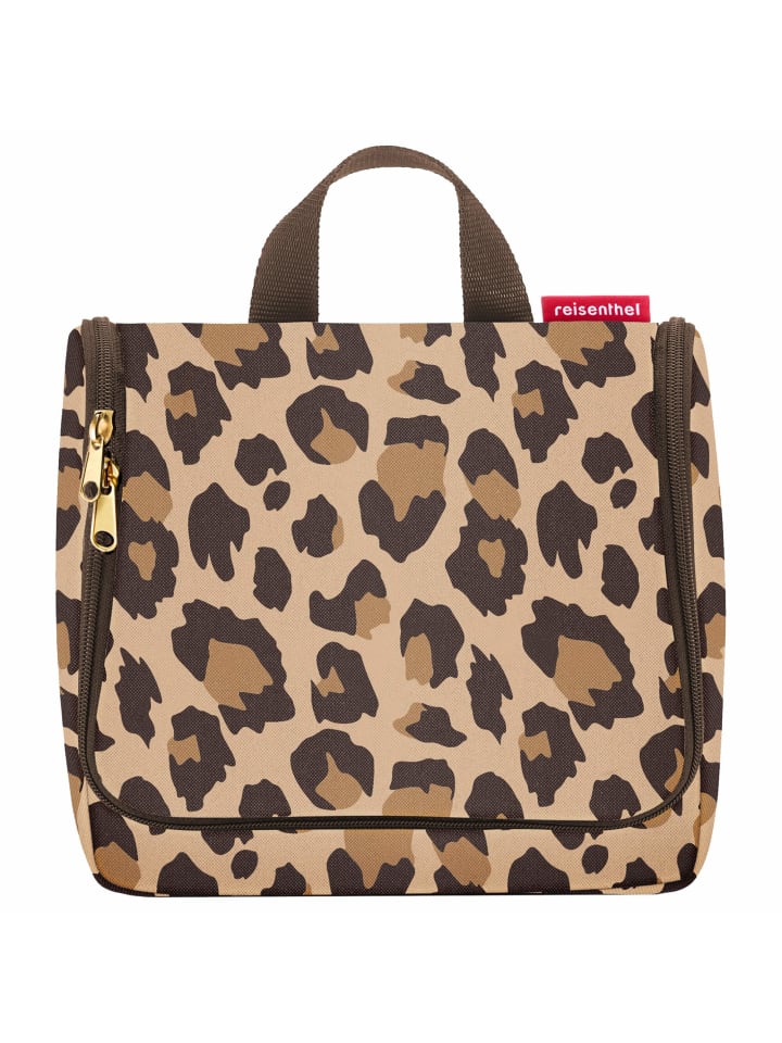 Reisenthel cosmetics toiletbag - Kulturbeutel 20 cm (glossy dots black) in leo macchiato günstig kaufen onesize