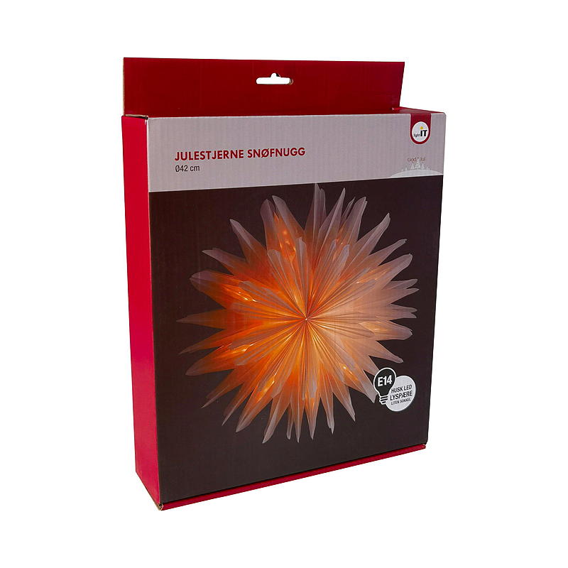 Home Julestjerne 42 cm snøfnugg