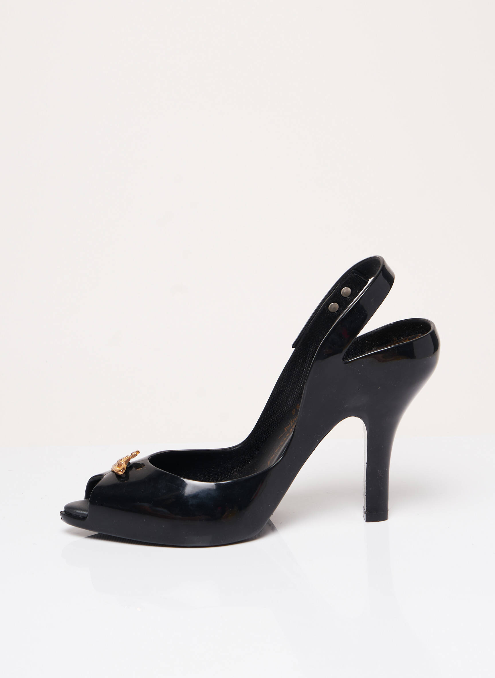 Melissa Sandales Nu Pieds Femme couleur noir