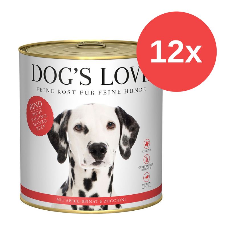 Sparpaket Dog´s Love Adult 12 x 800 g