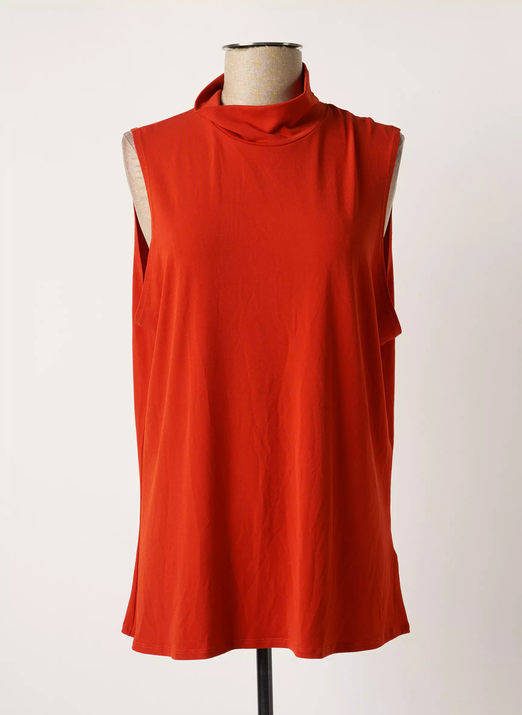 Lauren Vidal Sous Pulls 1 Femme couleur orange