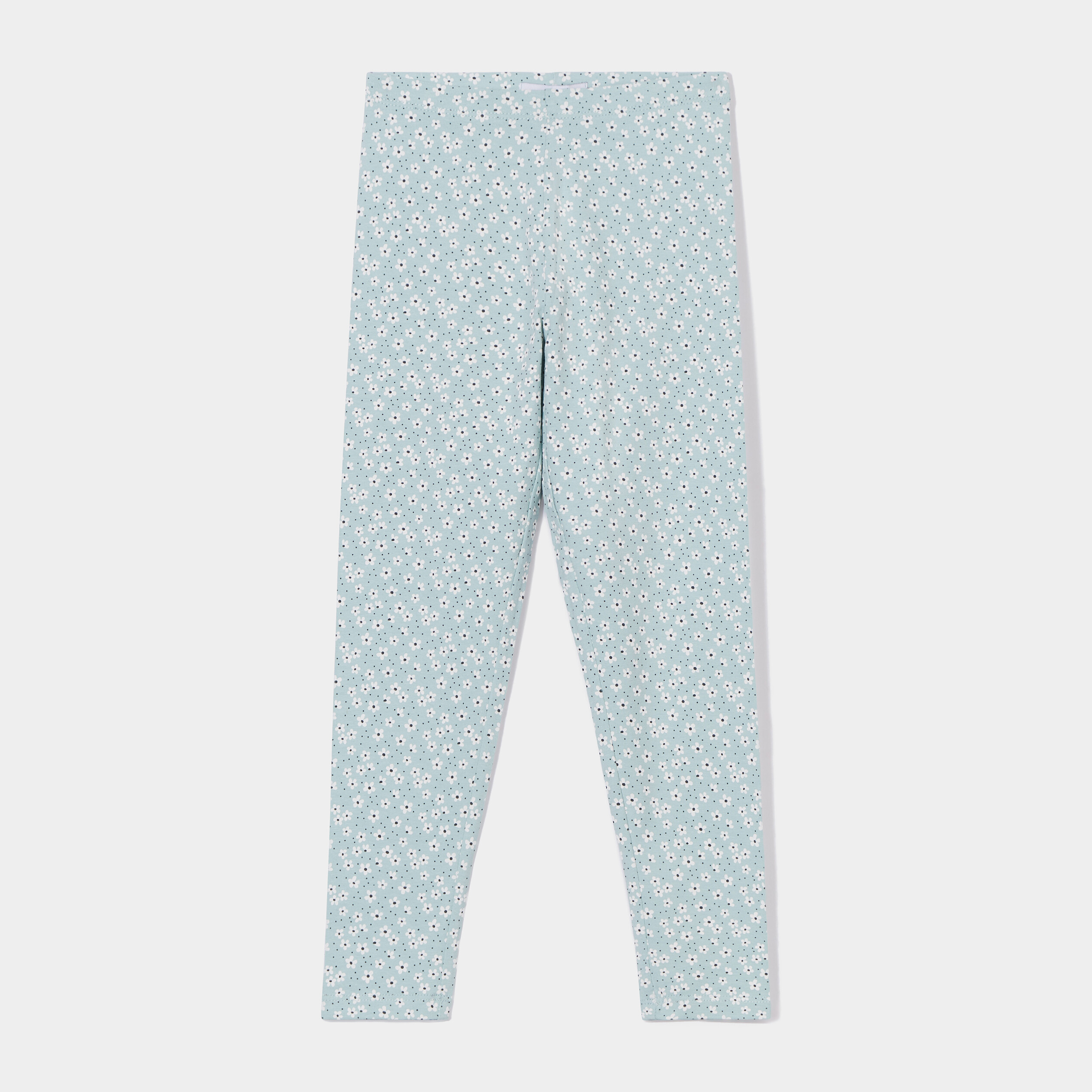 Legging élastiqué taille standard bleu gris fille | La Halle
