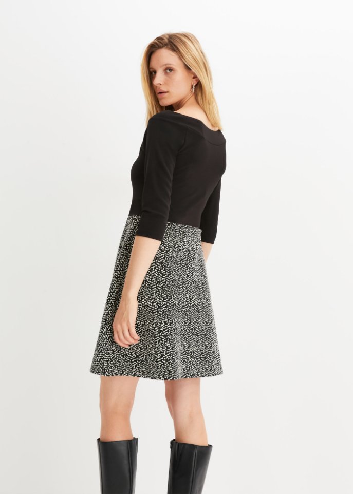 Kleid mit Jacquard-Rock