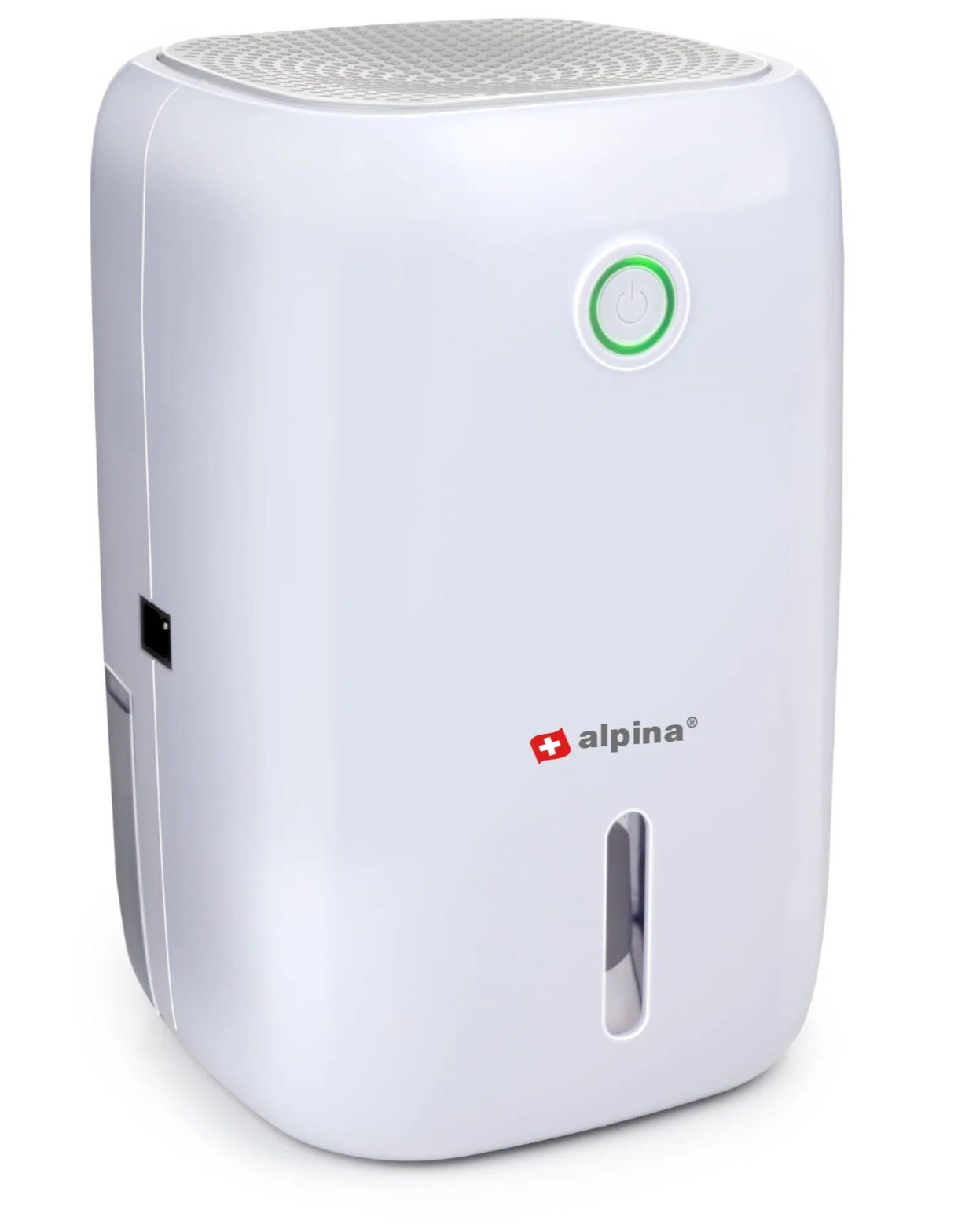 JUNG Luftentfeuchter Alpina Mini Luftentfeuchter elektrisch 22W, Raumentfeuchter leise, für 10 m³ Räume, Entfeuchtung 0,33 l/Tag, Tank 0,80 l, Raumluft Entfeuchter, Extra leise gegen Schimmel, zu Hause entfeuchten