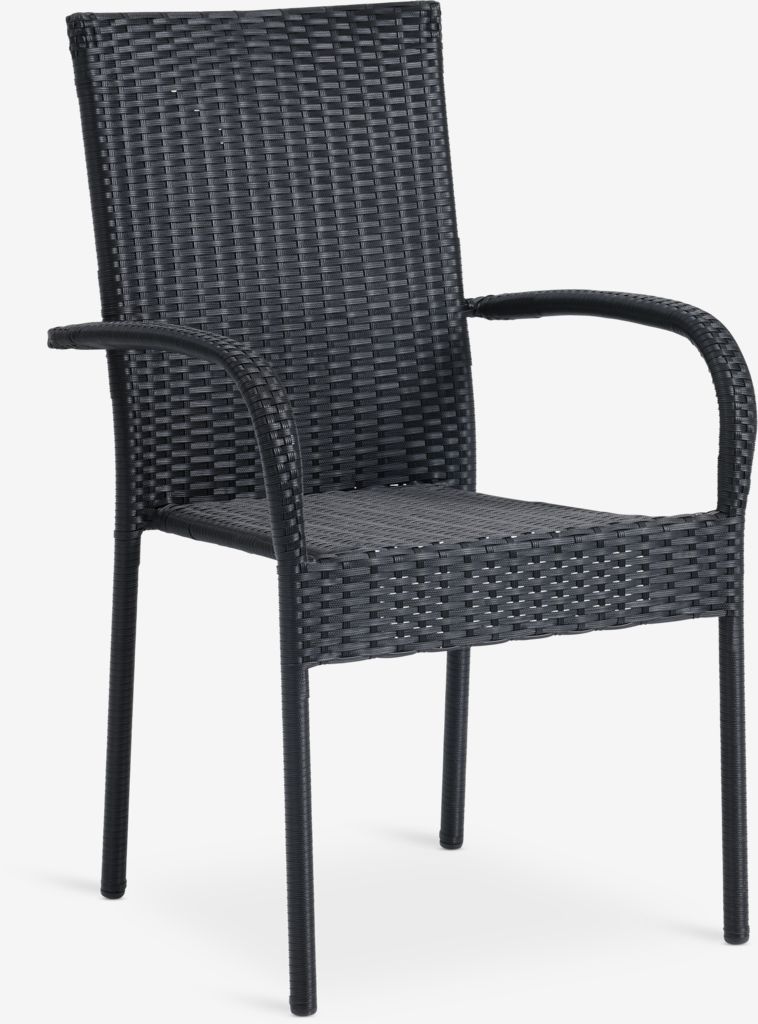 GUDHJEM GUDHJEM chaise empilable, noir