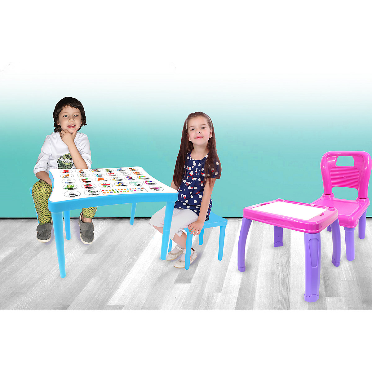 Kindersitzgruppe Easy Learning 3tlg. blau