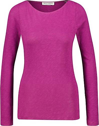 Marc O'Polo Damen Langarmshirt aus Slub-Jersey Regular Fit