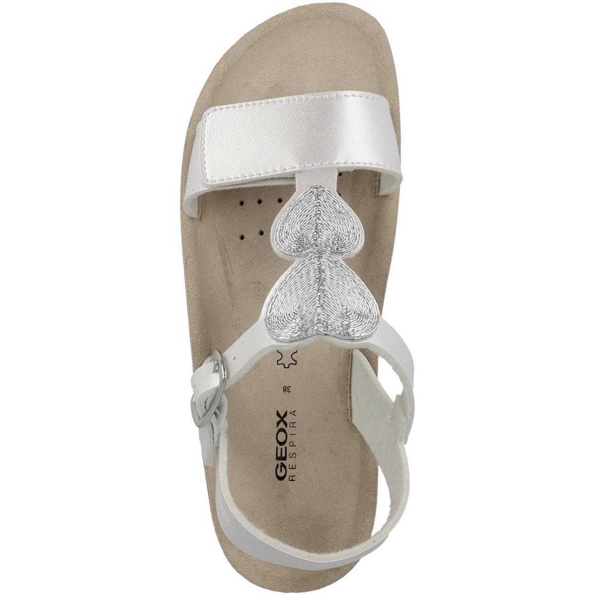 Geox J S.Costarei G.D Sandale silber