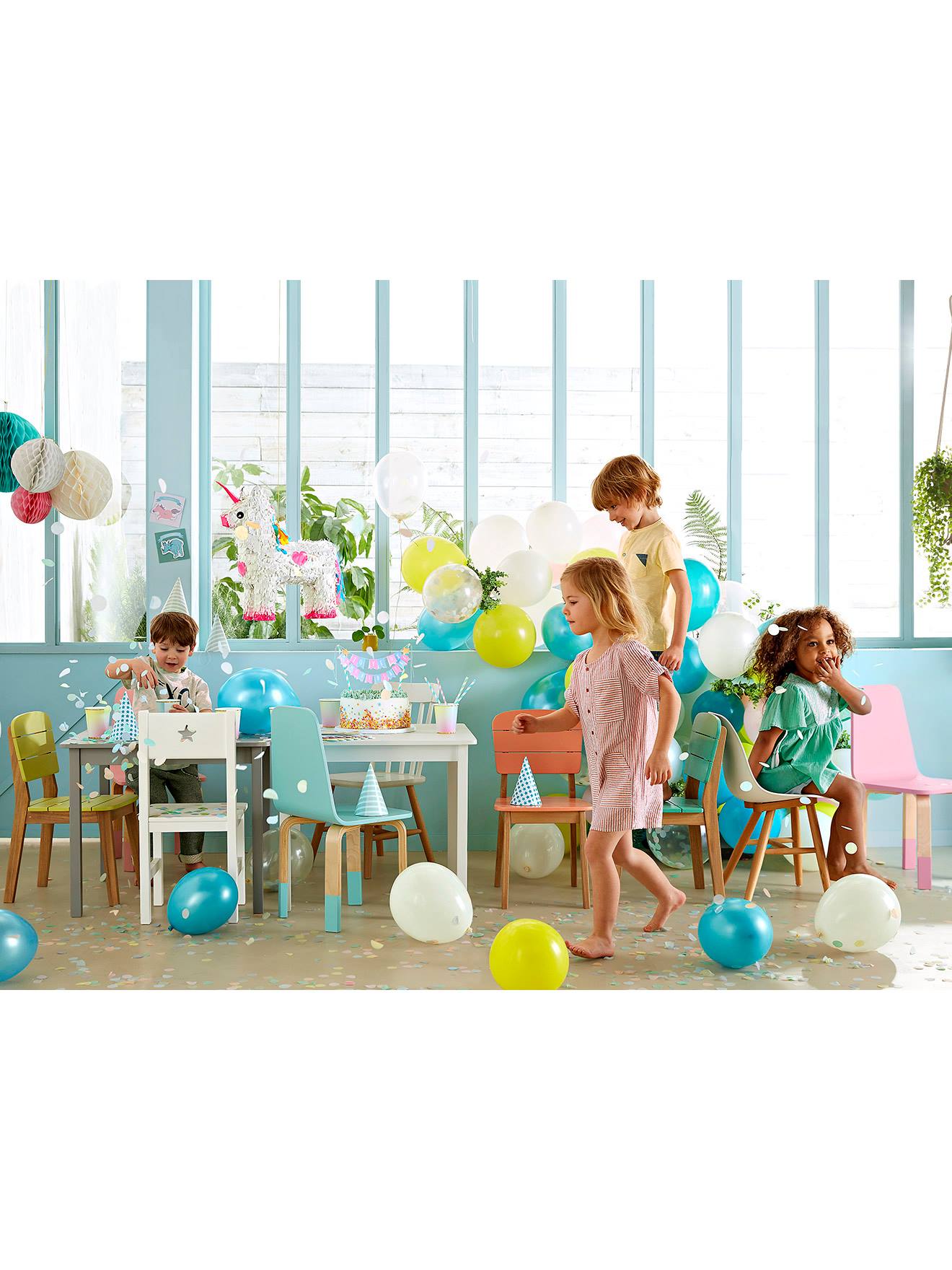 Vertbaudet Kinderstuhl SIRIUS, Sitzhöhe 30 cm - weiß