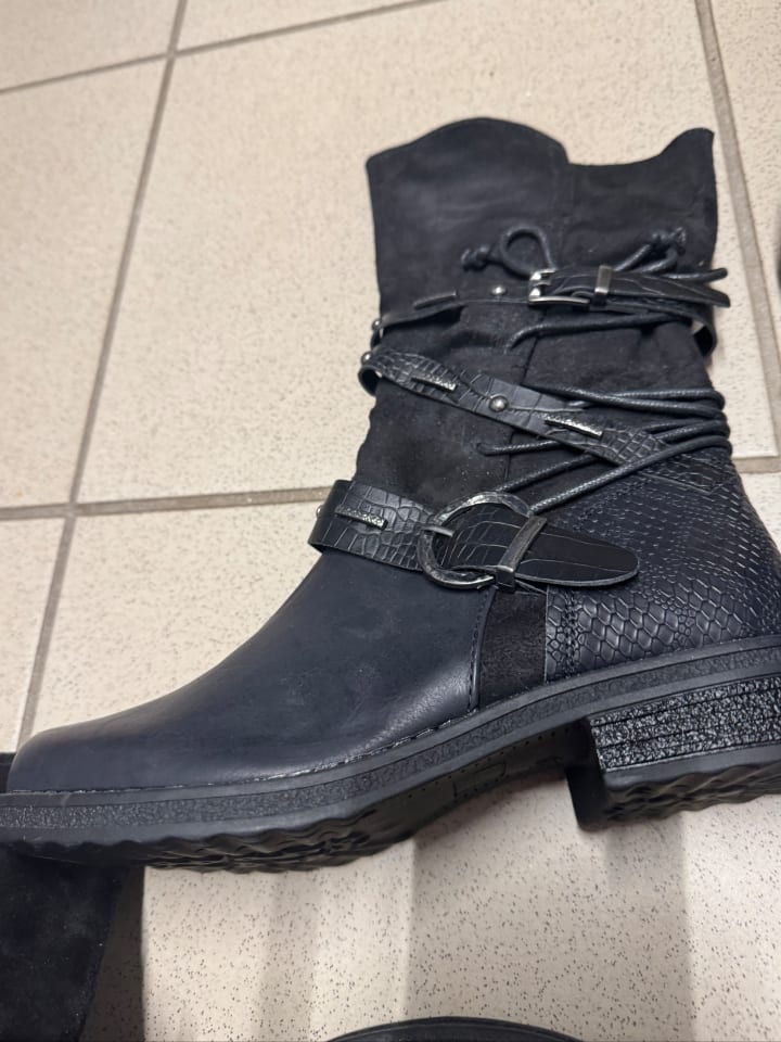 Foreverfolie Stiefel in Schwarz günstig kaufen 38