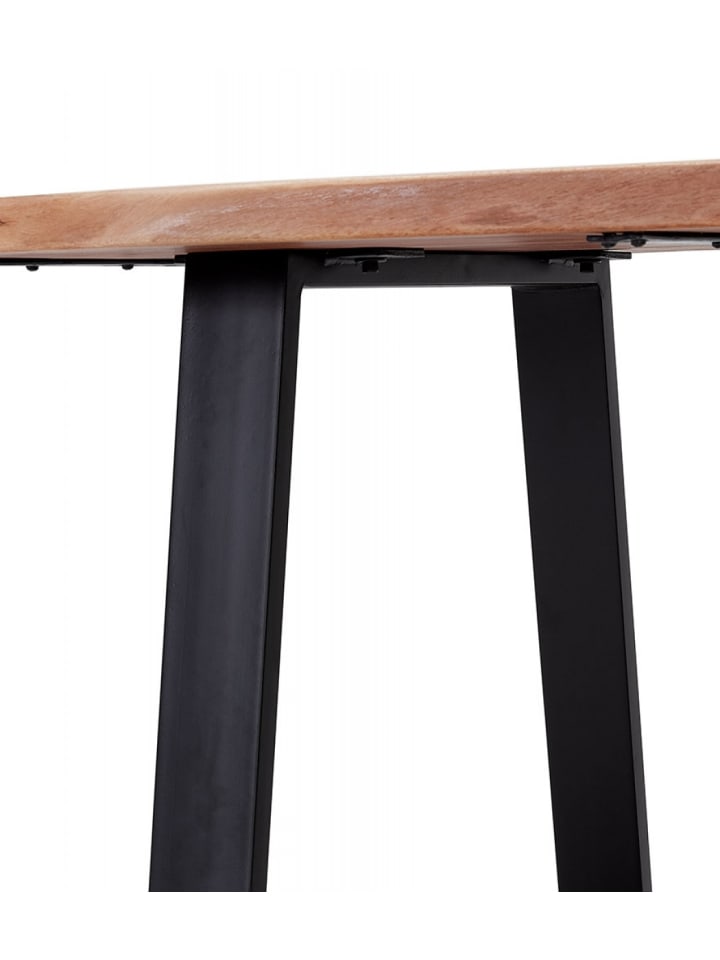 KADIMA DESIGN Stehtisch aus Akazienholz mit Metallgestell | Skandinavisch günstig kaufen